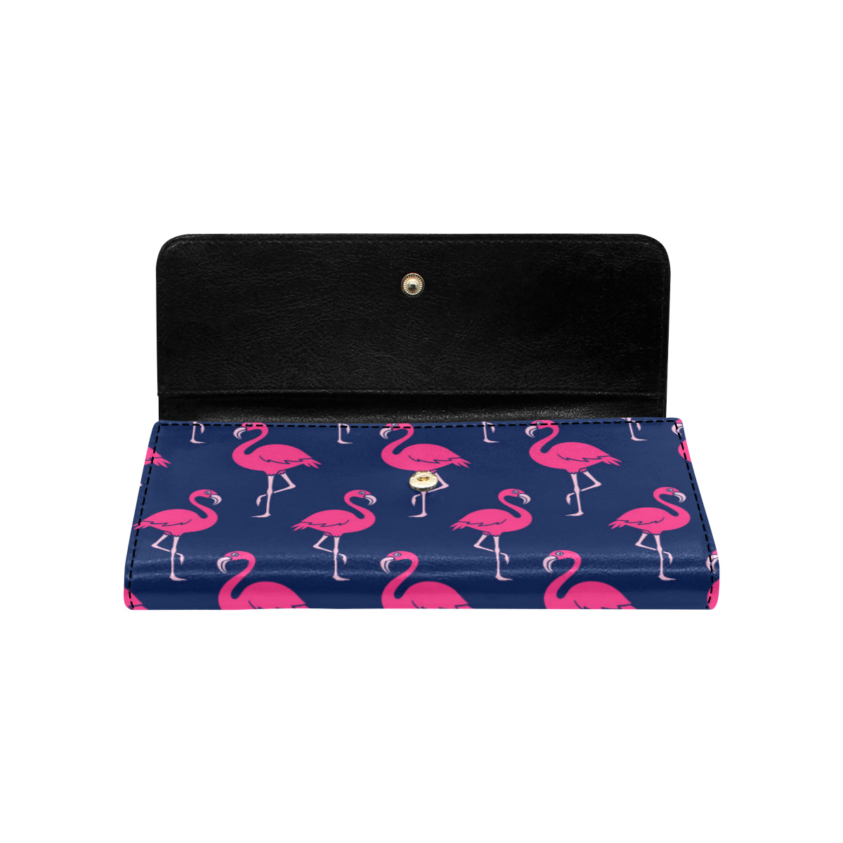 Pink Flamingo Pattern Women's Trifold Wallet