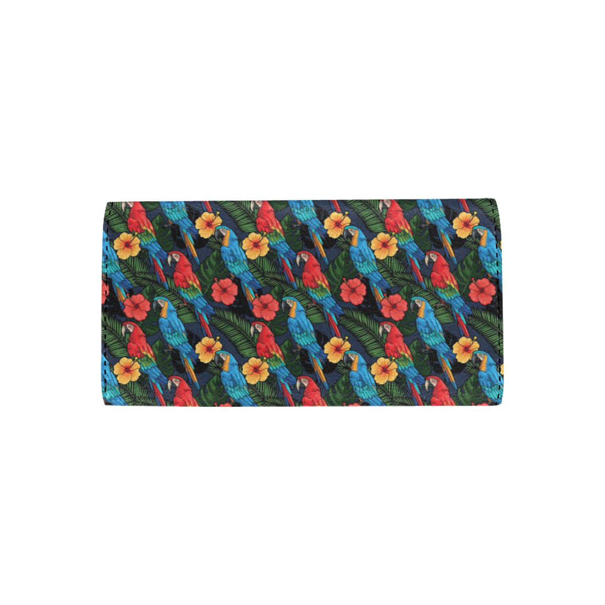 Parrot Pattern Print Design A01 Women's Trifold Wallet