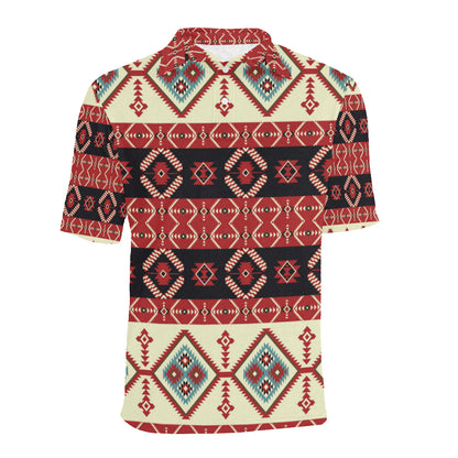 Navajo Pattern Print Design A05 Men Polo Shirt
