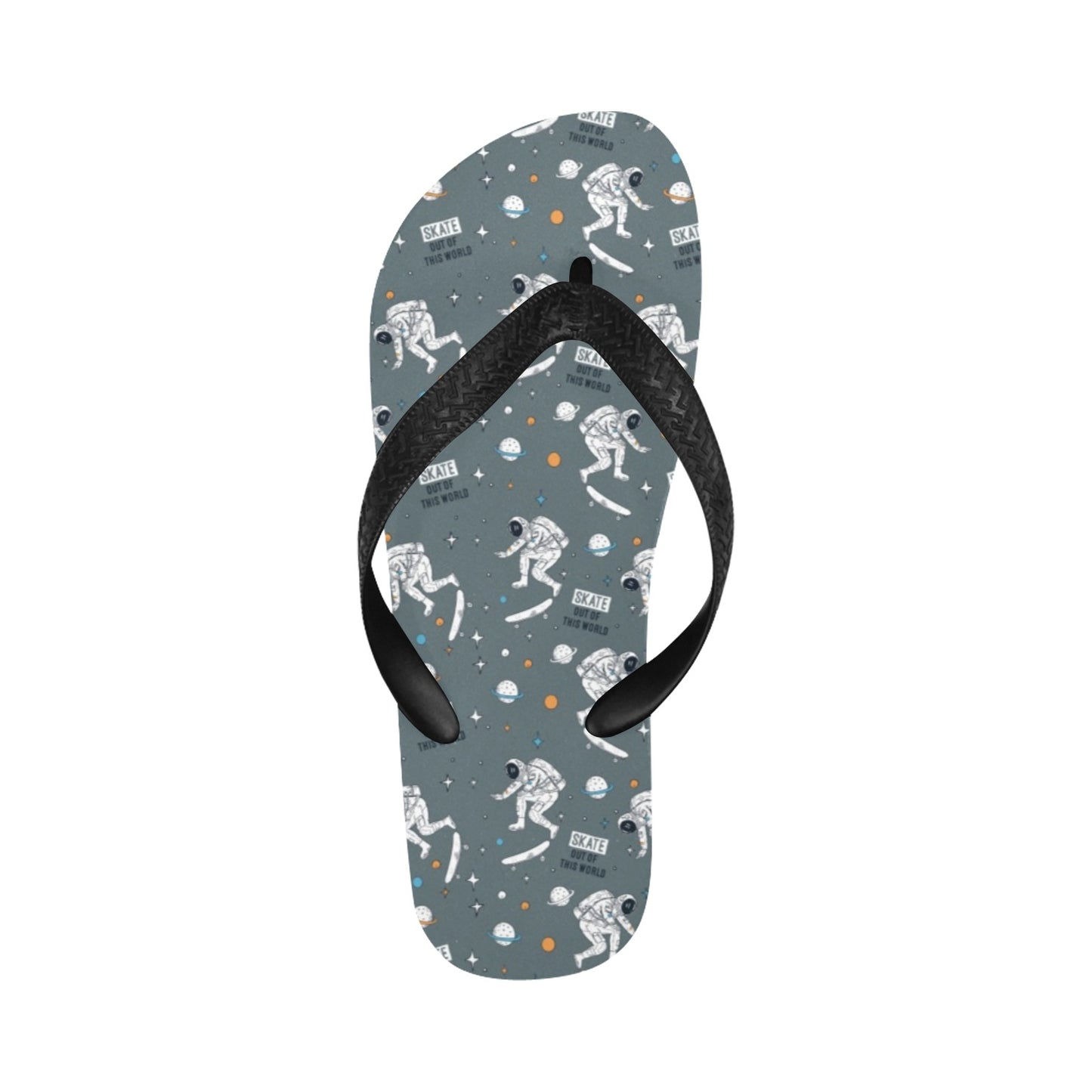 Skateboard Print Design LKS306 Flip Flops