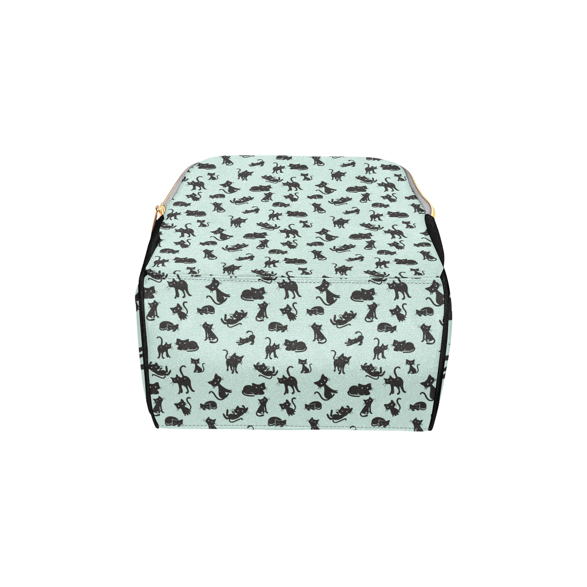 Black Cat Pattern Print Design 04 Diaper Bag Backpack