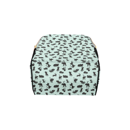 Black Cat Pattern Print Design 04 Diaper Bag Backpack