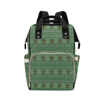 Tree Of Life Knit Style Print Design LKS301 Diaper Bag Backpack