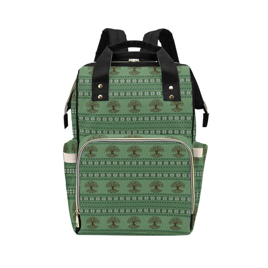 Tree Of Life Knit Style Print Design LKS301 Diaper Bag Backpack