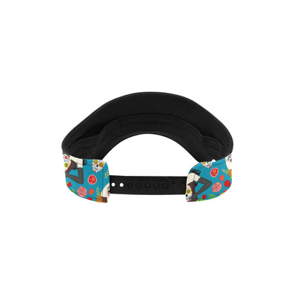 Day of the Dead Old School Girl Design Unisex Sun Visor