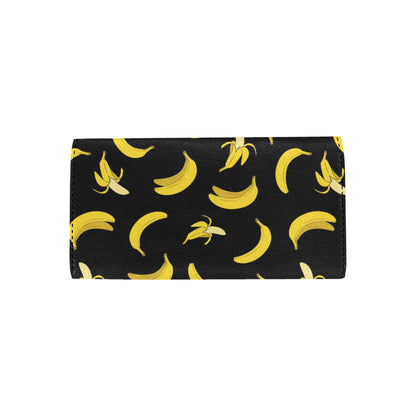 Banana Pattern Print Design BA05 Women's Trifold Wallet