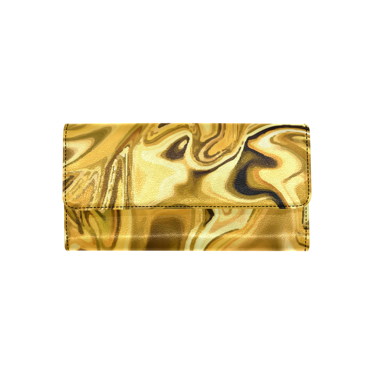Liquid Pattern Print Design 03 Women's Trifold Wallet