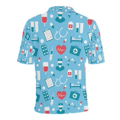 Nurse Pattern Print Design A03 Men Polo Shirt