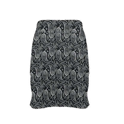 Paisley Black Design Print 17" Golf & Pickleball Skort with Pockets