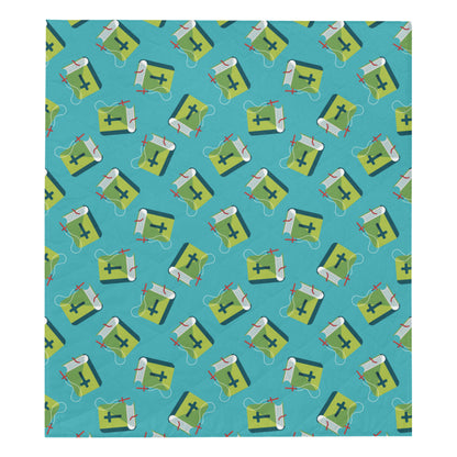Bible Pattern Print Design 01 Premium Quilt
