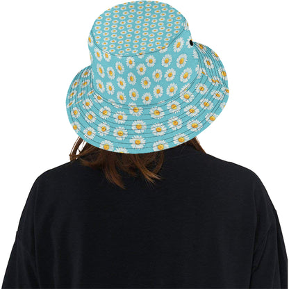 Daisy Pattern Print Design DS03 Unisex Bucket Hat