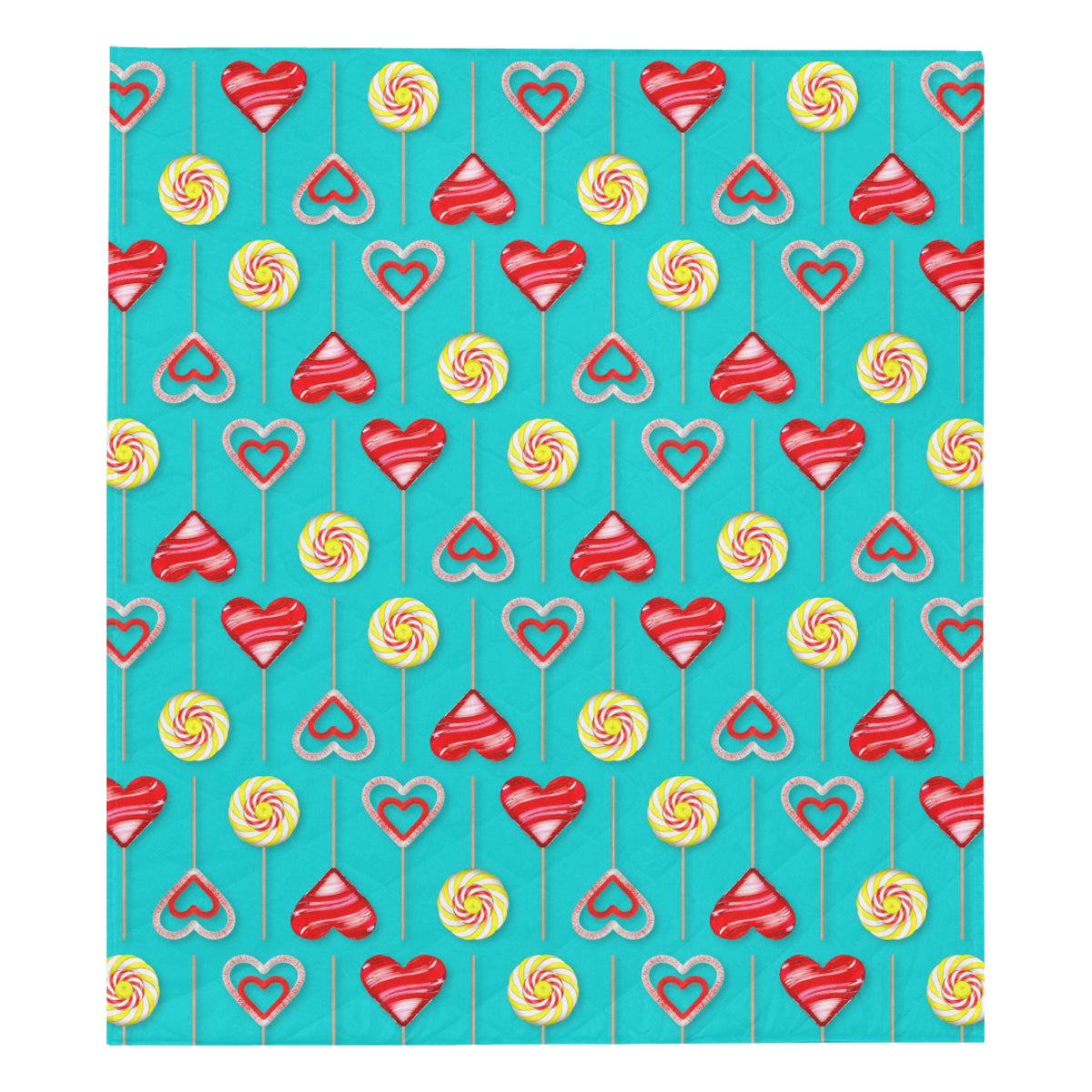 Lollipop Pattern Print Design LL06 Premium Quilt