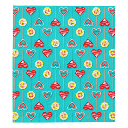 Lollipop Pattern Print Design LL06 Premium Quilt