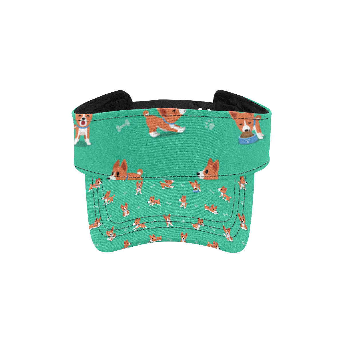 Basenji Pattern Print Design 02 Unisex Sun Visor