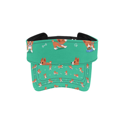 Basenji Pattern Print Design 02 Unisex Sun Visor