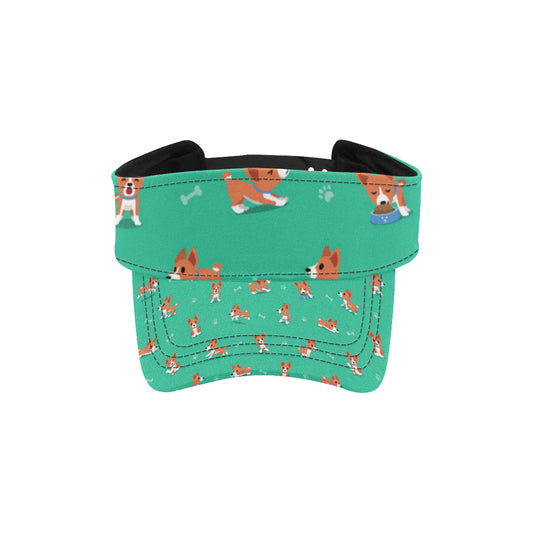 Basenji Pattern Print Design 02 Unisex Sun Visor