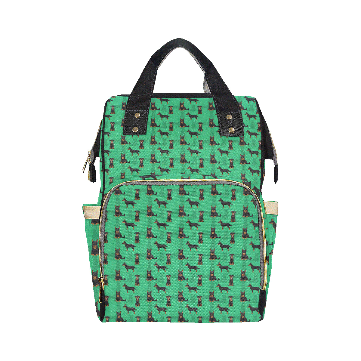 Beauceron Pattern Print Design 01 Diaper Bag Backpack
