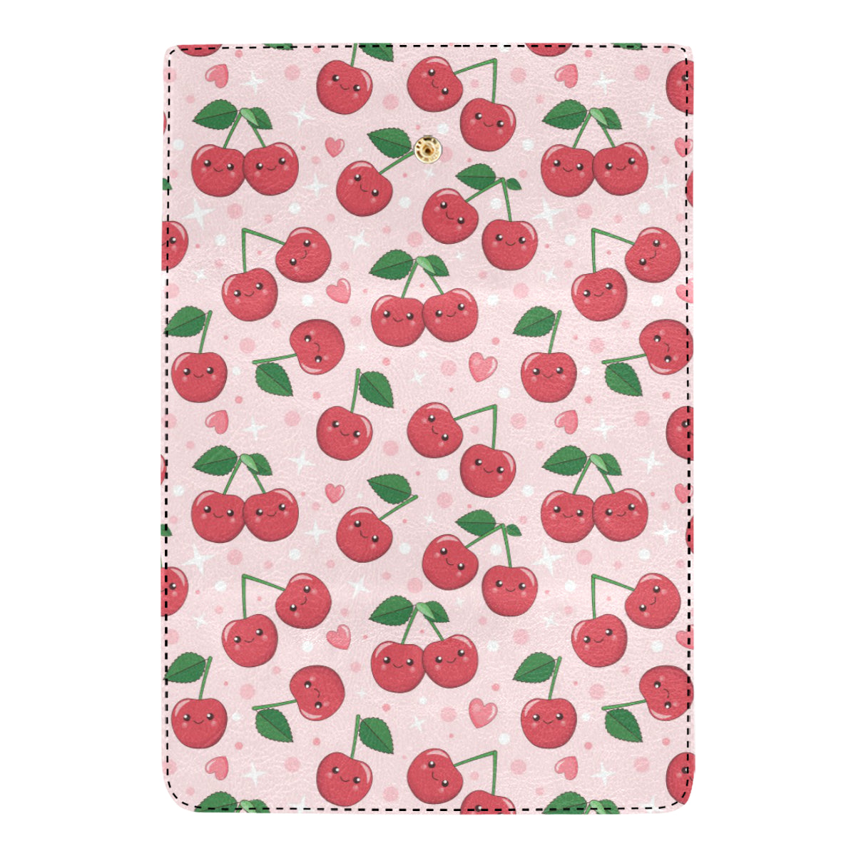 Cherry Pattern Print Design CH02 Women's Trifold Wallet