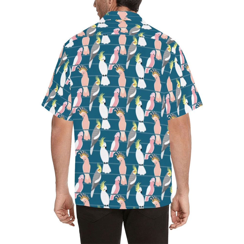 Cockatoo Print Design LKS401 Men's Men's Hawaiian Shirt