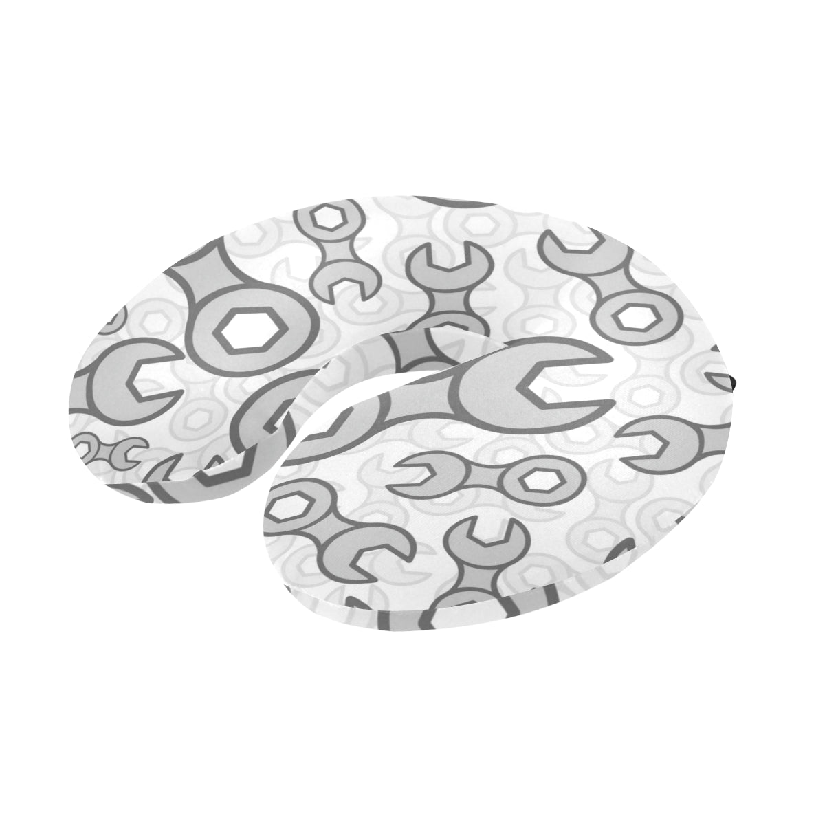 Mechanic Pattern Print Design 05 U-Shaped Travel Neck Pillow