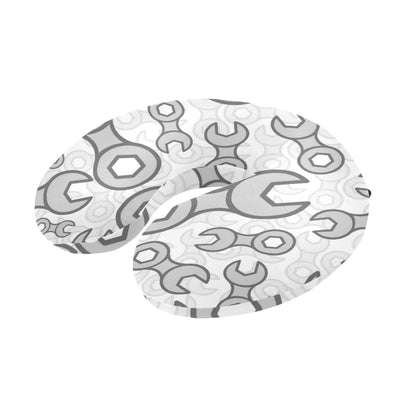 Mechanic Pattern Print Design 05 U-Shaped Travel Neck Pillow