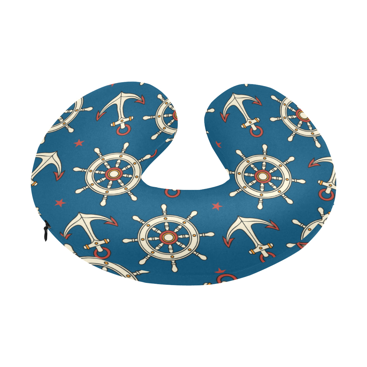 Anchor Pattern Print Design 02 U-Shaped Travel Neck Pillow