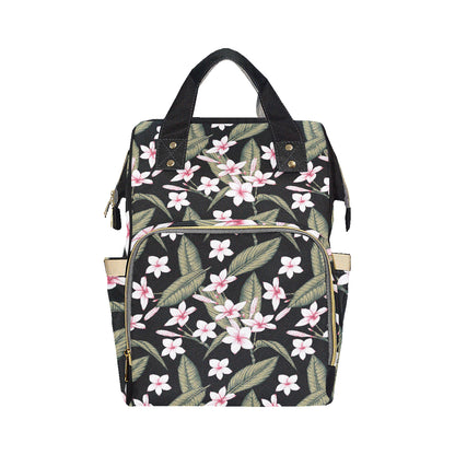 Plumeria Pattern Print Design PM021 Diaper Bag Backpack