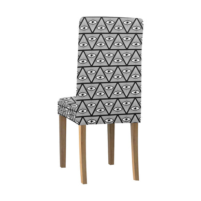Third Eye Pattern Print Design LKS304 Dining Chair Slipcover