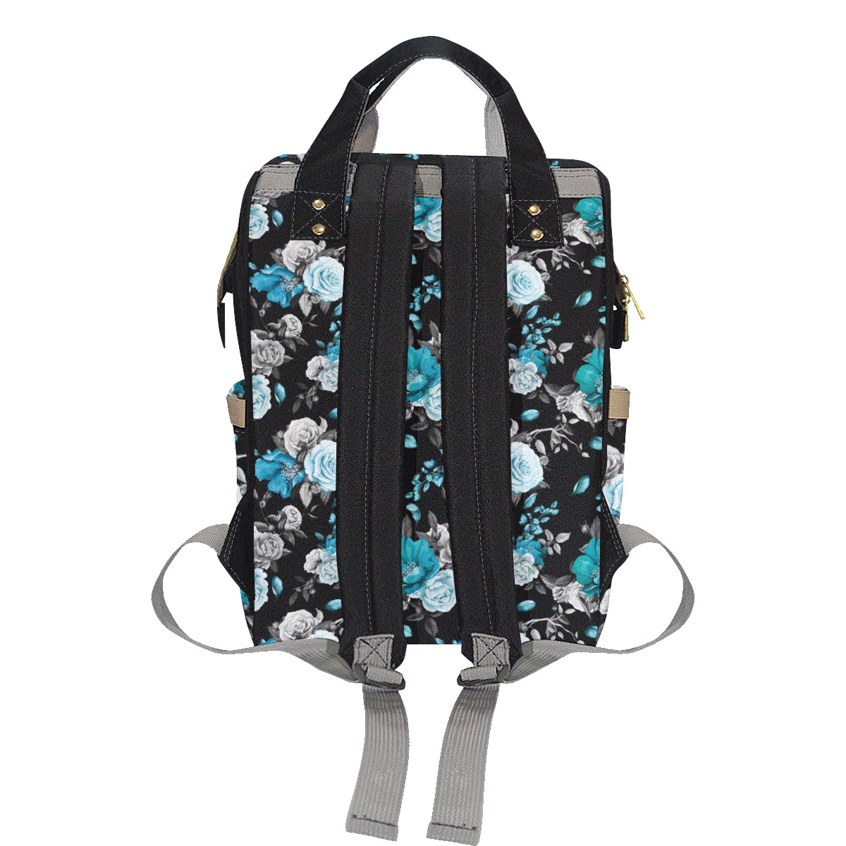 Rose Pattern Print Design A02 Diaper Bag Backpack