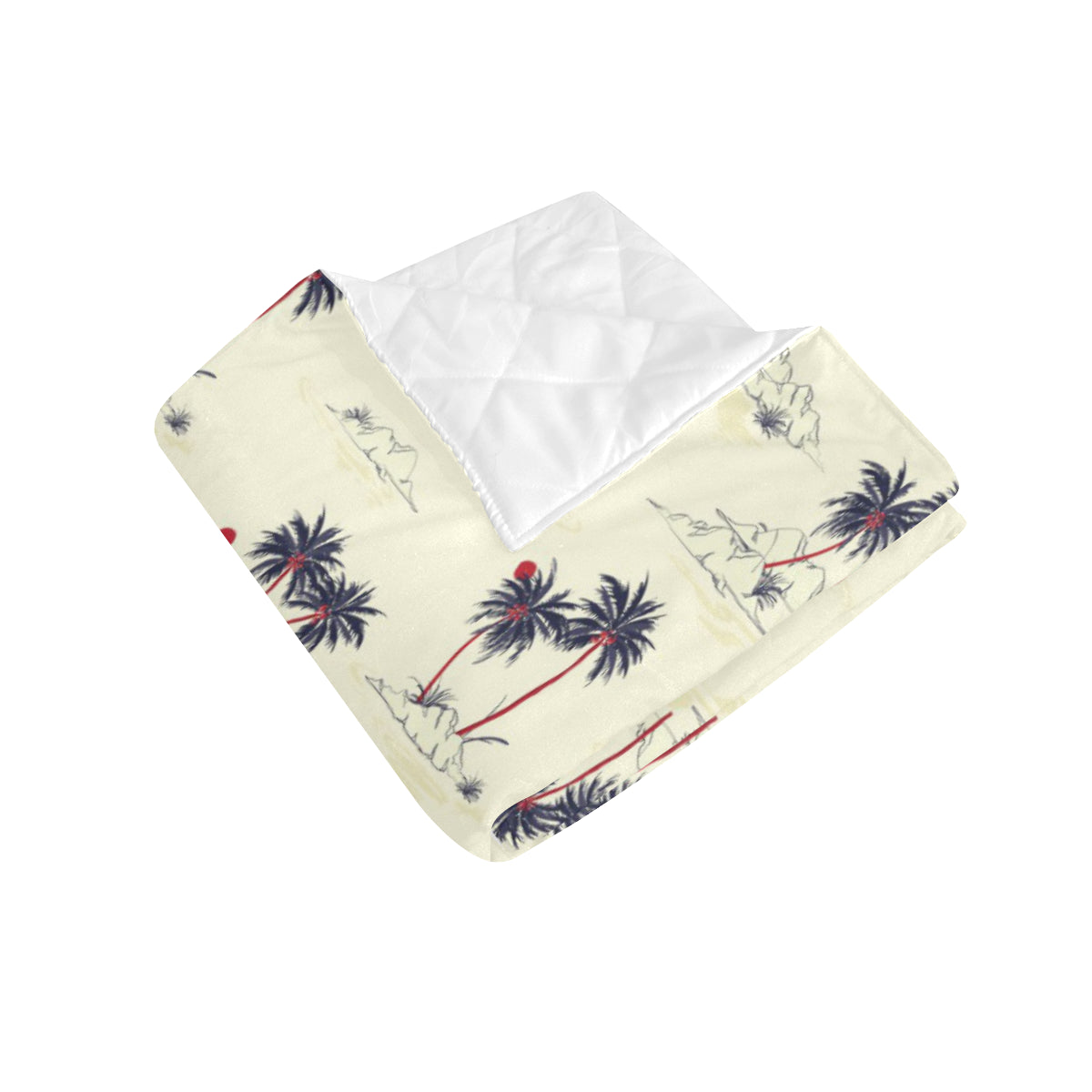 Palm Tree Pattern Print Design PT08 Premium Quilt