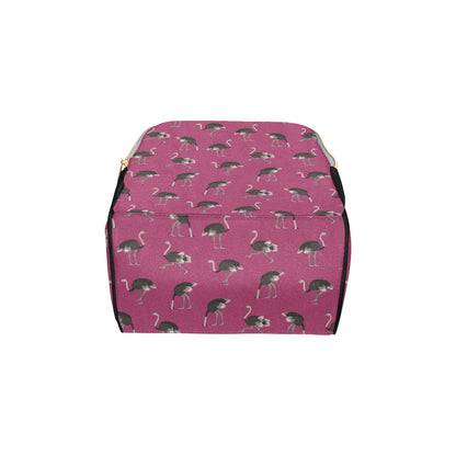 Emu Pattern Print Design 02 Diaper Bag Backpack