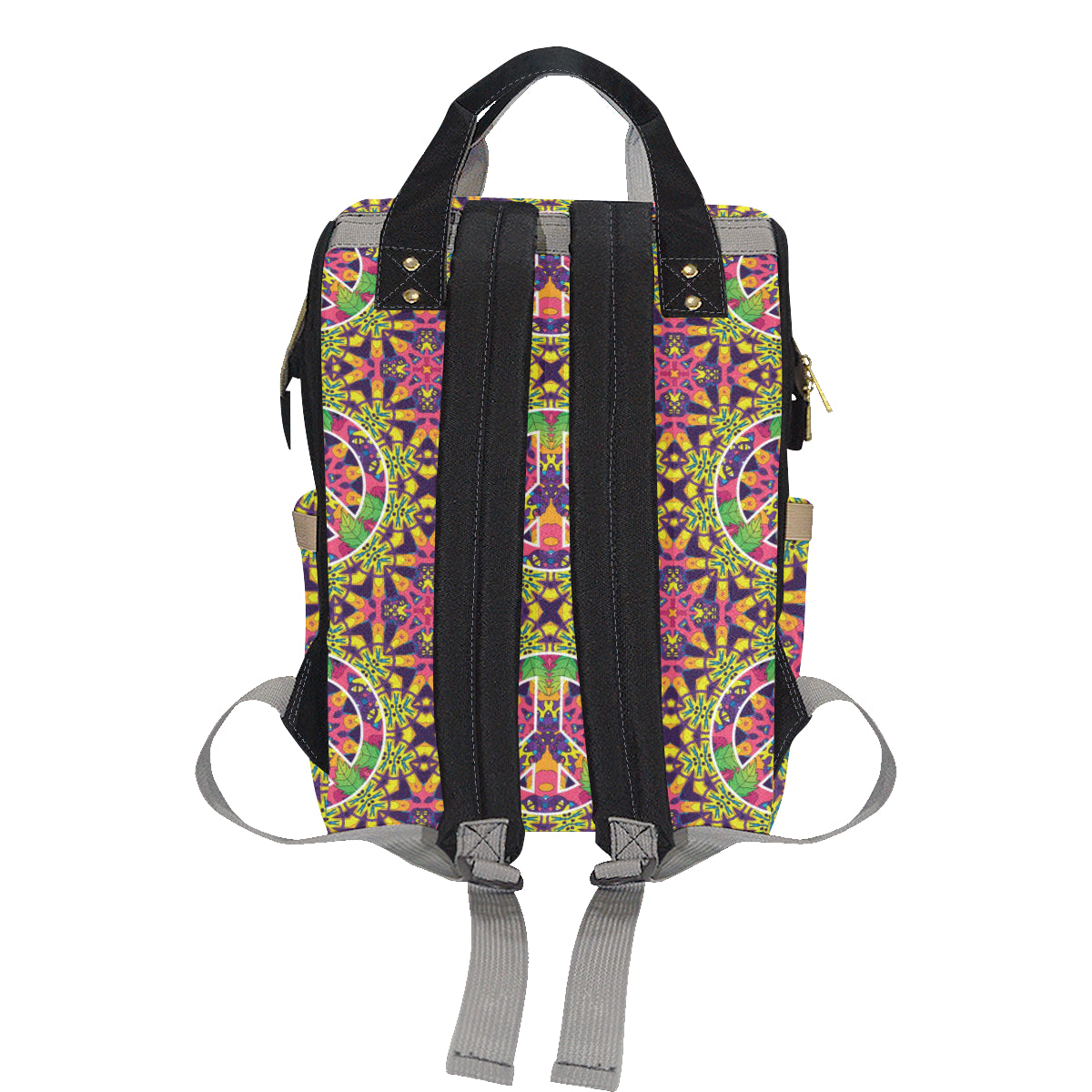 Peace Sign Pattern Print Design A04 Diaper Bag Backpack