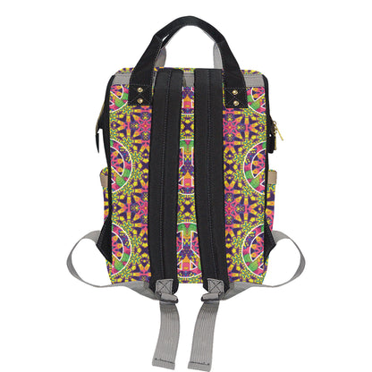 Peace Sign Pattern Print Design A04 Diaper Bag Backpack