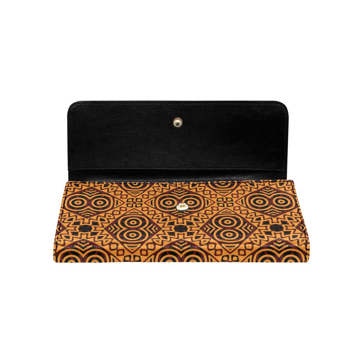 African Pattern Print Design 05 Women's Trifold Wallet