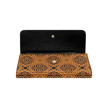 African Pattern Print Design 05 Women's Trifold Wallet