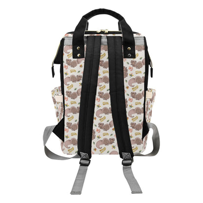 Squirrel Print Design LKS307 Diaper Bag Backpack