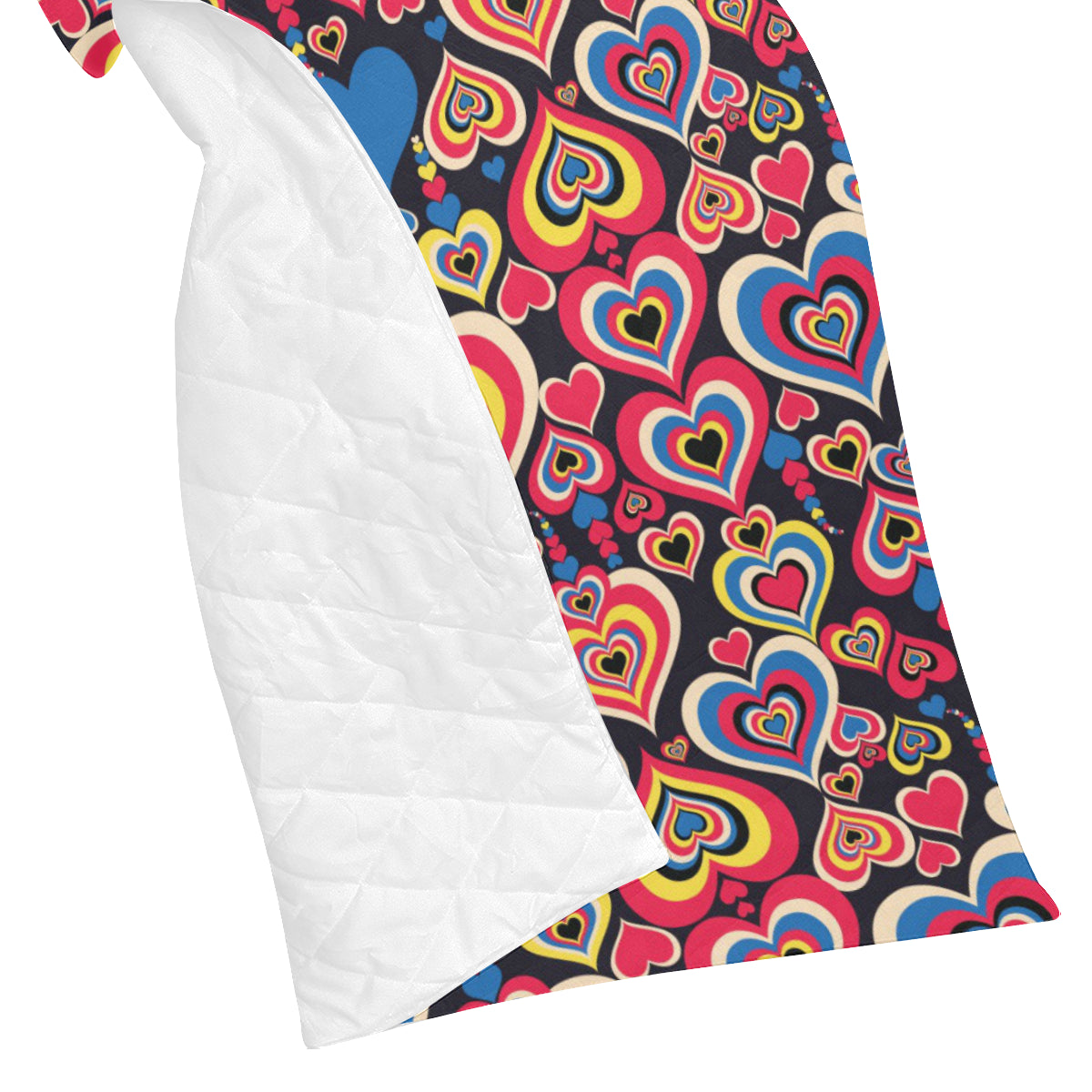 Heart Pattern Print Design HE08 Premium Quilt