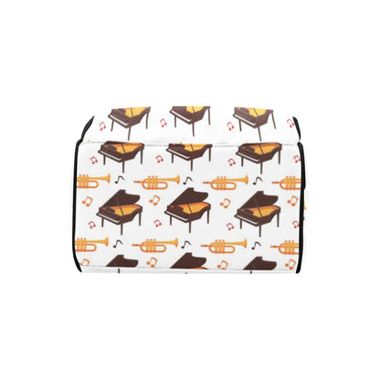 Piano Print Design LKS406 Diaper Bag Backpack