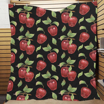 Apple Pattern Print Design AP011 Premium Quilt