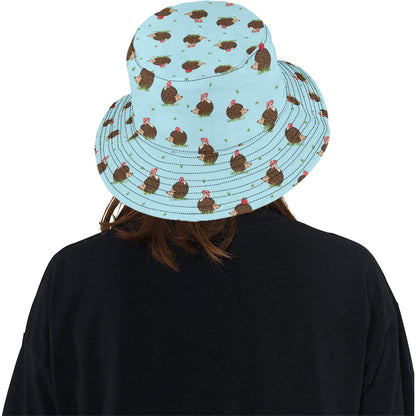 Hedgehog Print Design LKS402 Unisex Bucket Hat