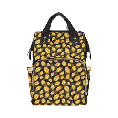 Elm Leave Summer Print Pattern Diaper Bag Backpack