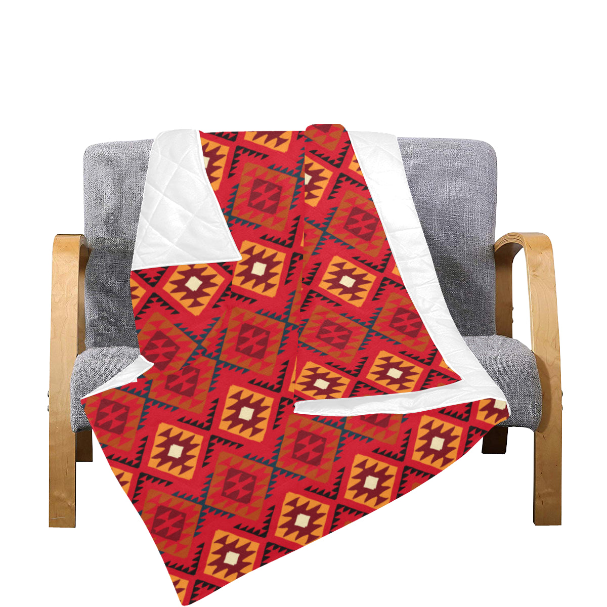Aztec Pattern Print Design 06 Premium Quilt