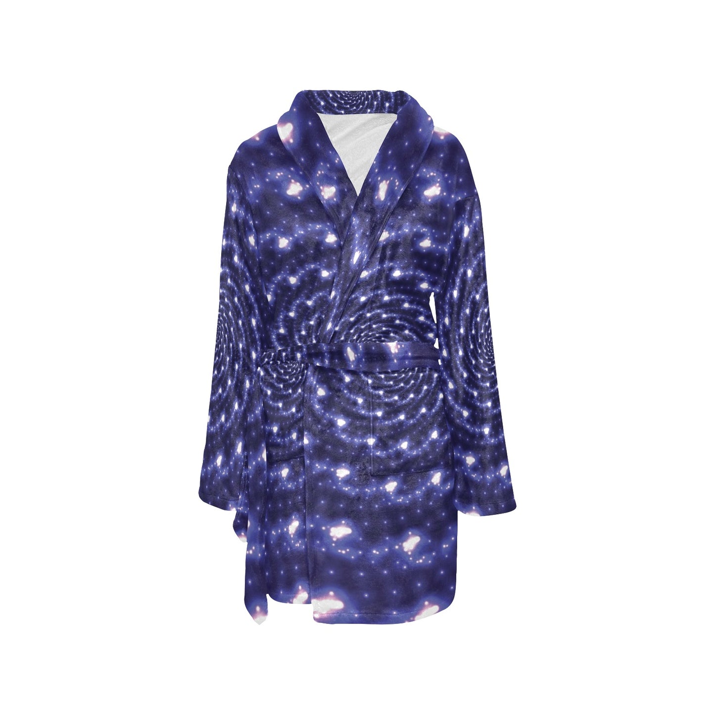 Vortex Print Design LKS305 Women's Fleece Robe