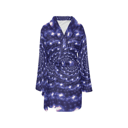 Vortex Print Design LKS305 Women's Fleece Robe