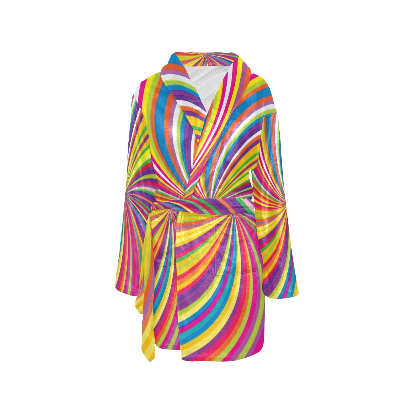 Vortex Print Design LKS301 Women's Fleece Robe