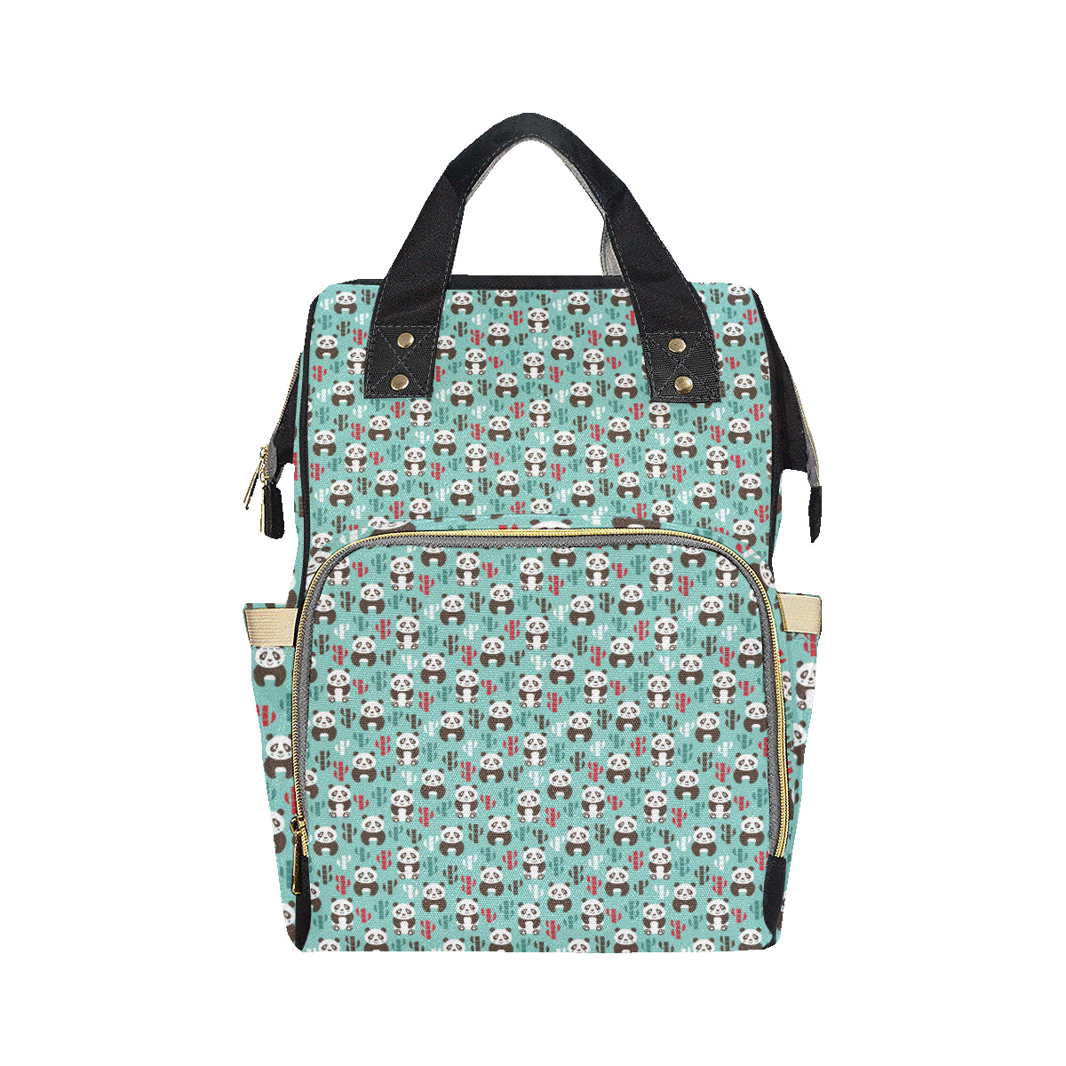 Panda Bear Cute Themed Print Diaper Bag Backpack