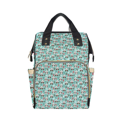 Panda Bear Cute Themed Print Diaper Bag Backpack