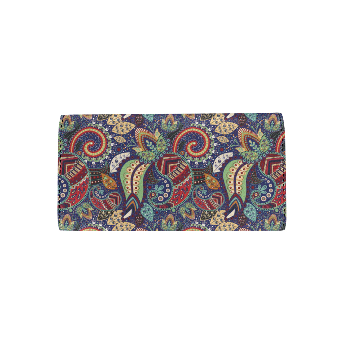 Paisley Boho Pattern Print Design A03 Women's Trifold Wallet