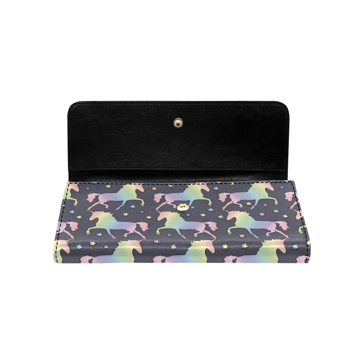 Rainbow Pattern Print Design A05 Women's Trifold Wallet