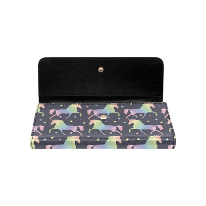 Rainbow Pattern Print Design A05 Women's Trifold Wallet